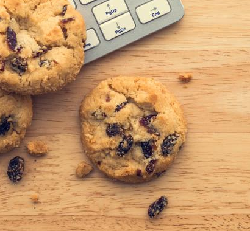 Cookies on a laptop